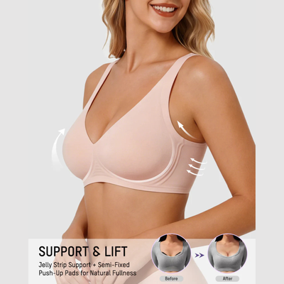 Jelly Deep V Push-Up Wireless Bra