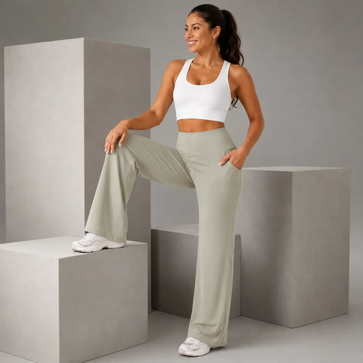 Women's High Waist Straight Leg Leggings