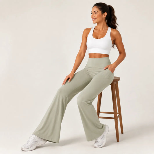 Women's High Waist Straight Leg Leggings