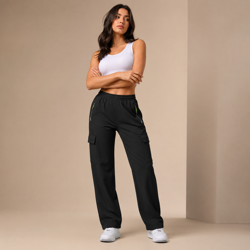2-Pcs Women's Drawstring Work Pants