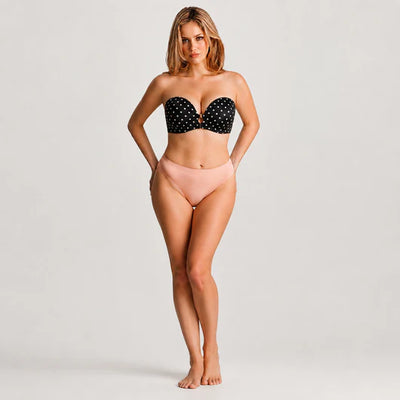 Seamless Strapless Front Closure Push-Up Bra